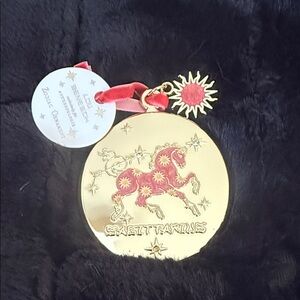 Anthropologie Gold Sagittarius Zodiac Ornament